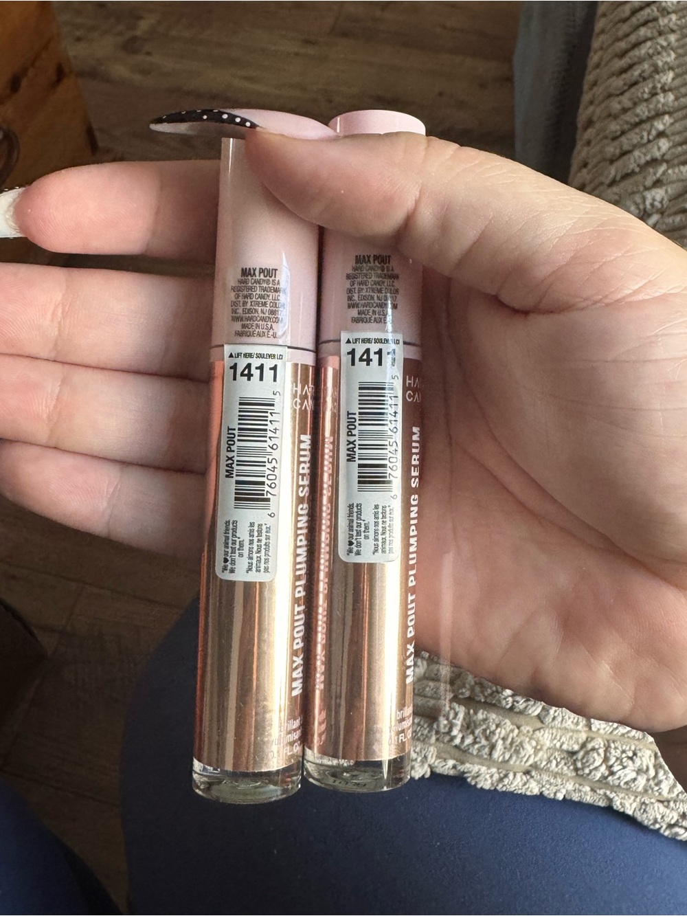 Hard Candy Lip Plumping Clear Gloss Set of 2